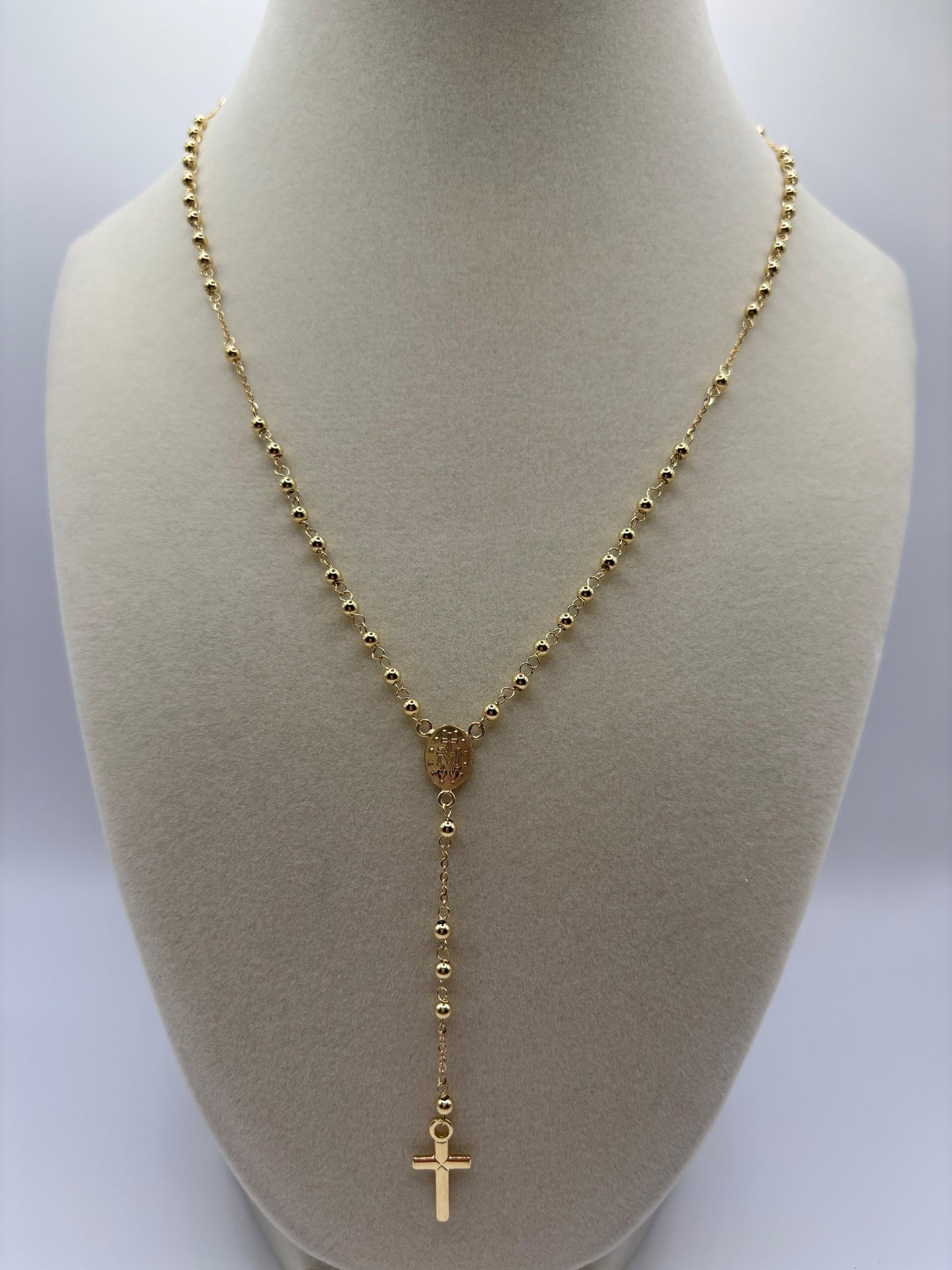 18k Rosary Necklace